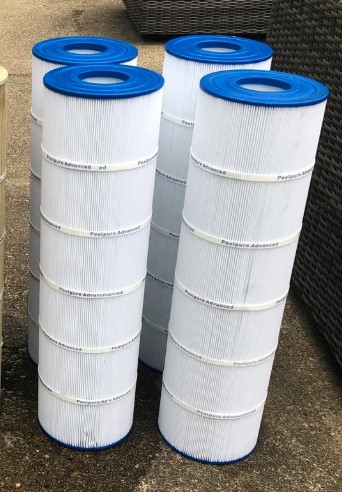 Clean filter cartridges after service