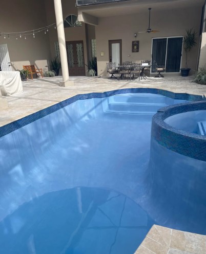 New plaster finish after resurfacing
