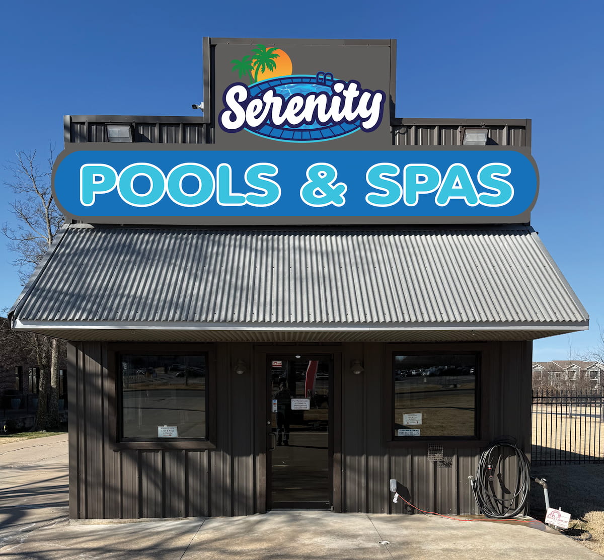 Well-kept backyard pool cared for by Serenity Pools